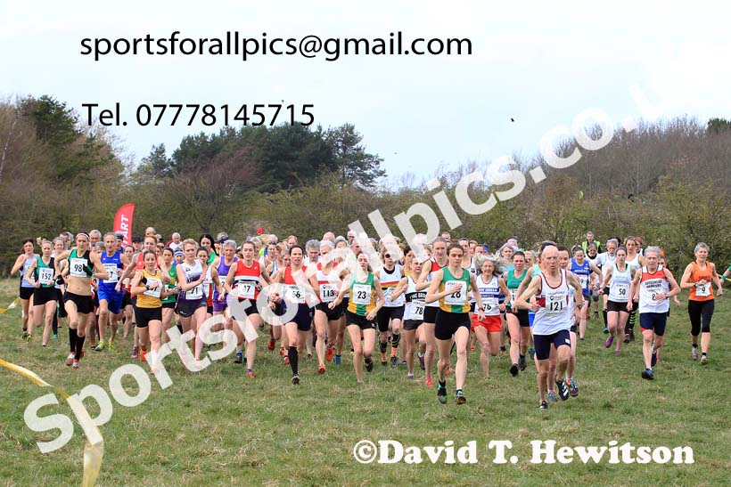 Womens and Mens 65+ in the 2023 BMAF Cross Country Champs., Wallsend. Photo: David T. Hewitson/Sports for All Pics